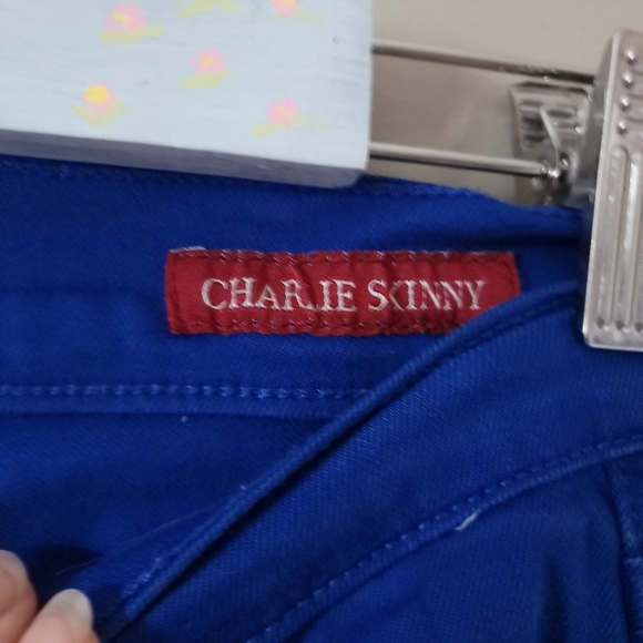 Lucky Brand Charlie Skinny Electric Blue Jeans - Picture 9 of 15